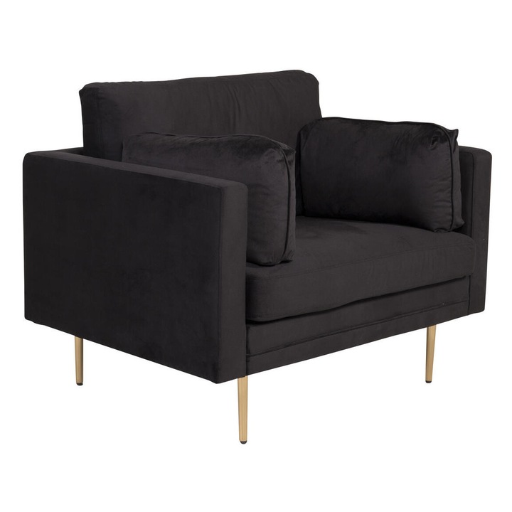 Fotel Furnlux Boom, fekete, 110cm, modern design