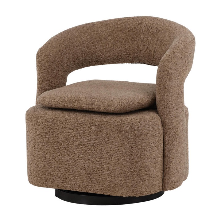 Fotoliu Furnlux Laurel, maro, functie de rotire