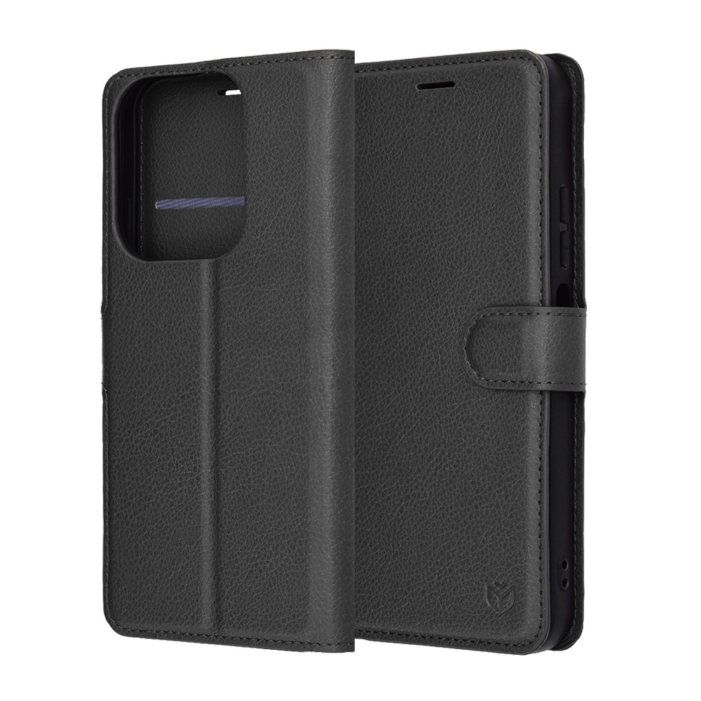 Husa pentru Xiaomi Redmi 15C 4G / Redmi 15C 5G Tip Carte DaDen®, Leather Folio, Functie de Stand, Calitate Premium, Antisoc, Protectie Sporita, Negru