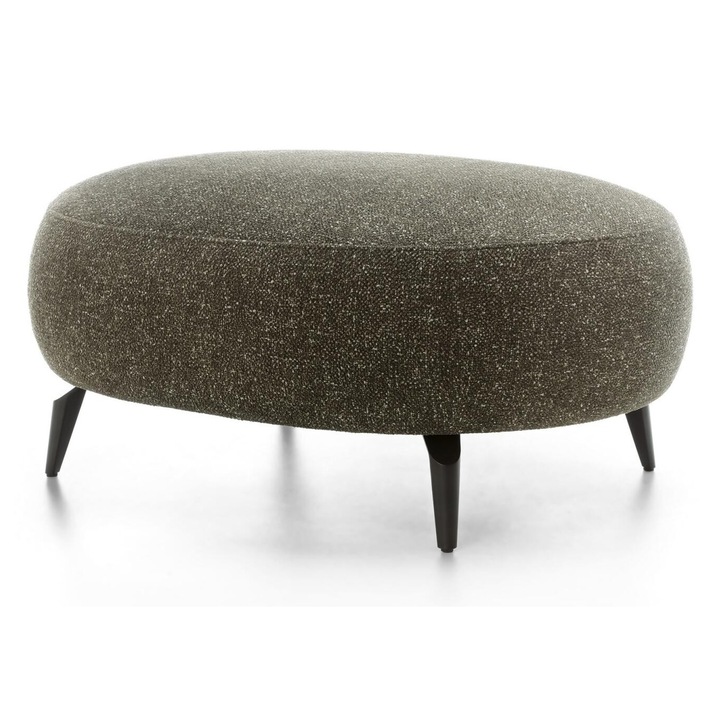 Amalfi puff, Furnlux, zöld/fekete, 100x80cm