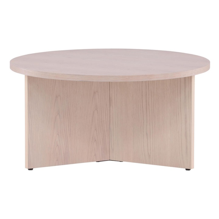 Маса за кафе Furnlux Salto, 65 см, бяла, модерен дизайн