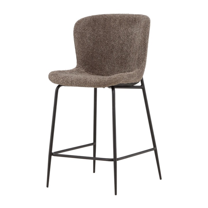 Modesto bárszék, 48 cm, barna, fekete színű, elegáns, kényelmes kialakítás