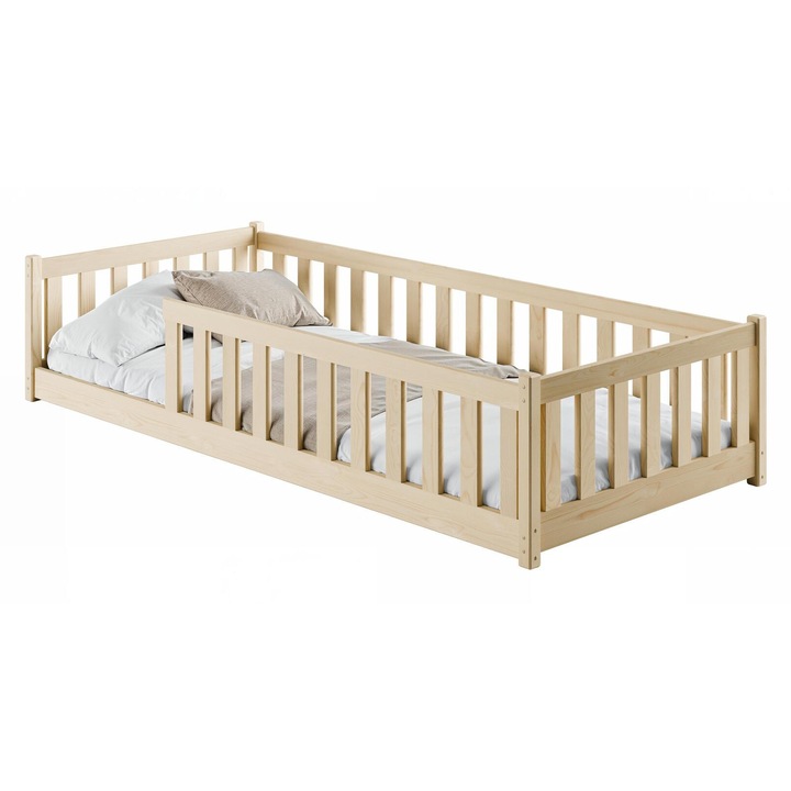 Детско легло Bella, Furnlux, 90x190см, от борово дърво