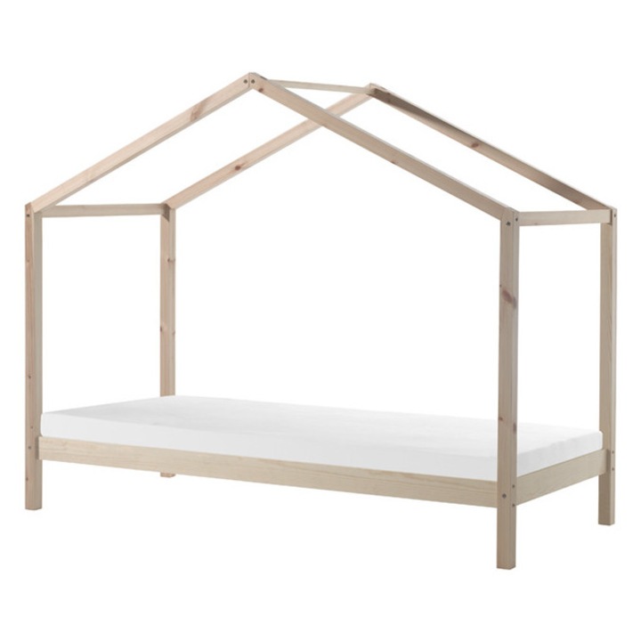 Легло Furnlux Dallas, 90x200 см, бежово, с матрак 10 см