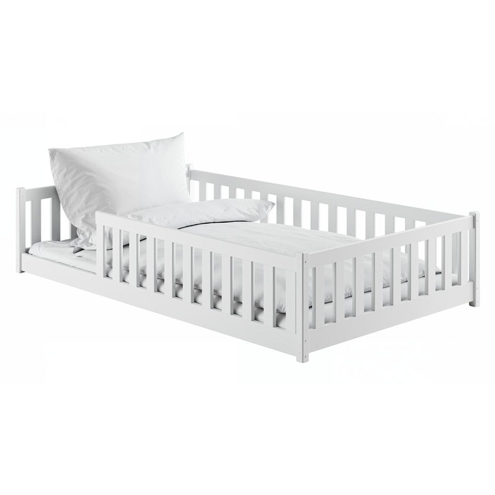 Детско легло Furnlux Otis, 140x200см, бяло