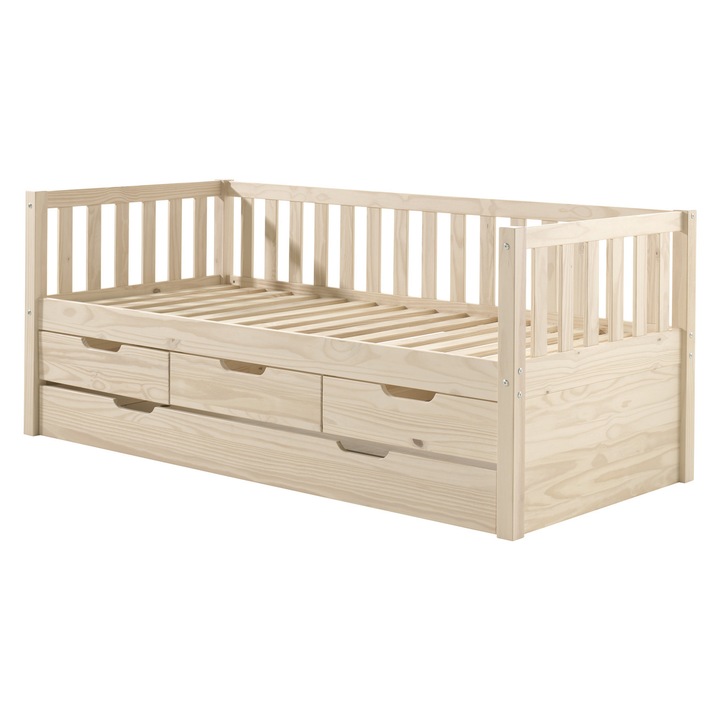 Детско легло Furnlux, 90x200 см, бежово