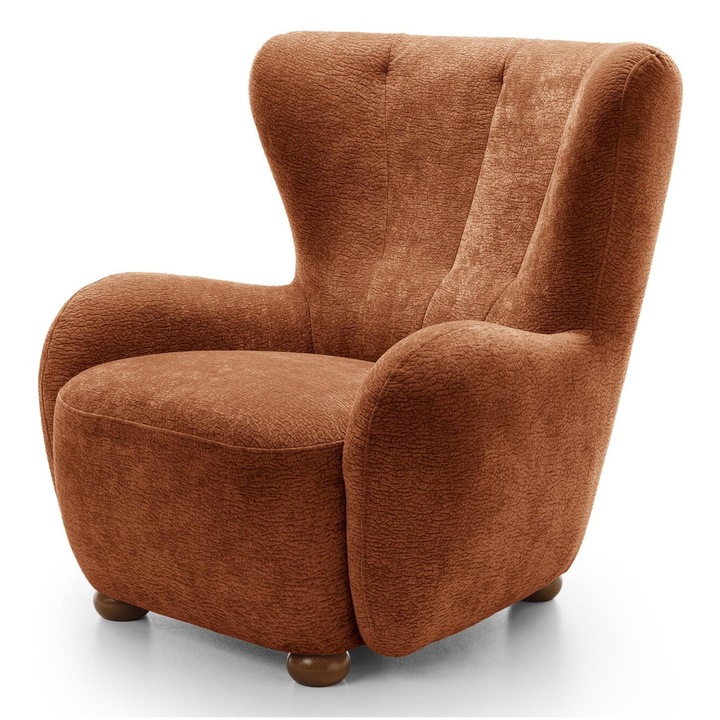 Fotoliu Furnlux Ciro, portocaliu, 91x88x100cm