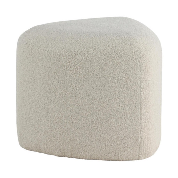 Фотьойл Пуф Пег, Furnlux, бял, 46см x 41см