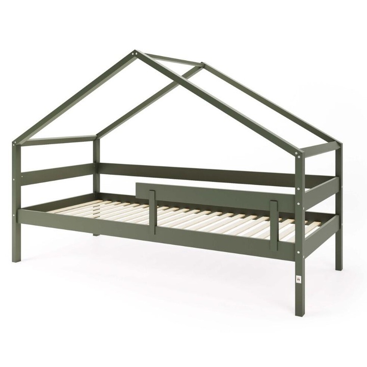 Детско легло Hytte, Furnlux, 200x90см, борова дървесина, екологично