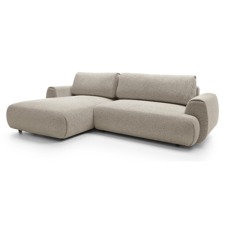 Canapea coltar, Furnlux, 270cm, bej