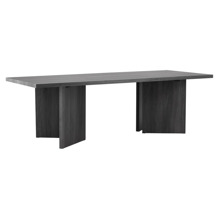 Трапезна маса Furnlux Bassholmen, черна, 240x100см, здрава, елегантна