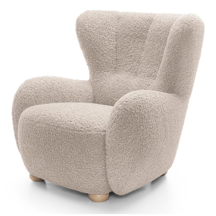 Fotoliu Furnlux Ciro, bej, 91x88x100cm, confortabil, design clasic