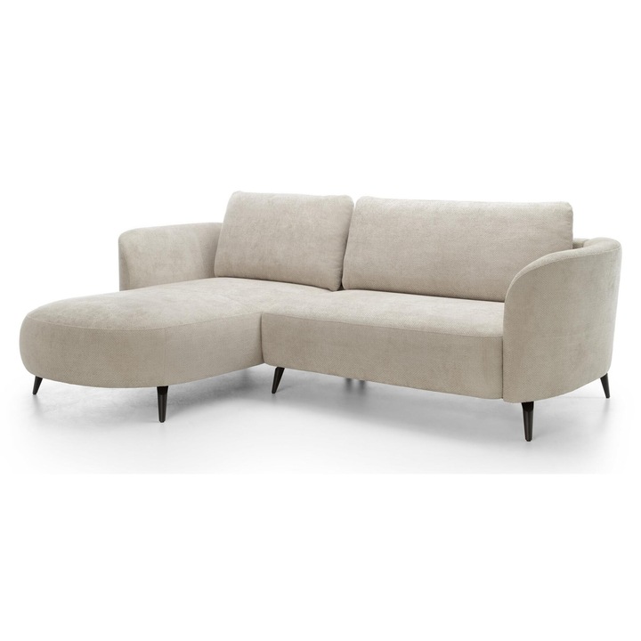 Canapea coltar, Furnlux, 260 cm, bej