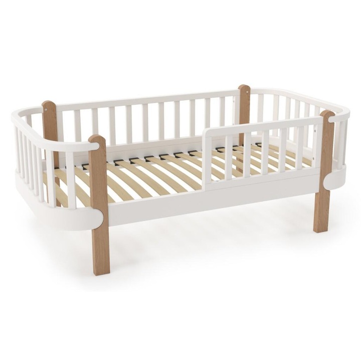 Детско легло Етюд, Furnlux, 80x160см, бежово, заоблени страни