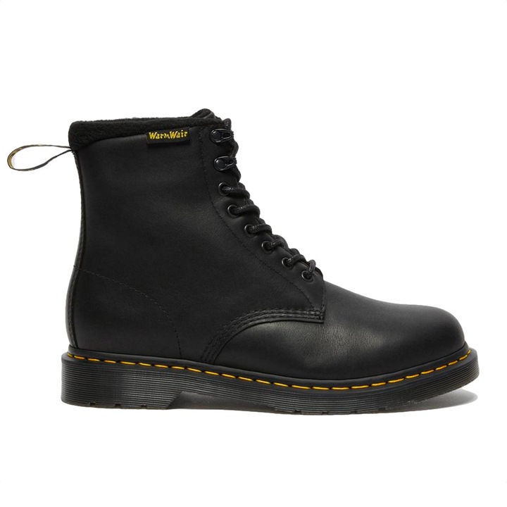 Ghete unisex, Dr. Martens, Pascal piele naturală, negru, Negru, 43