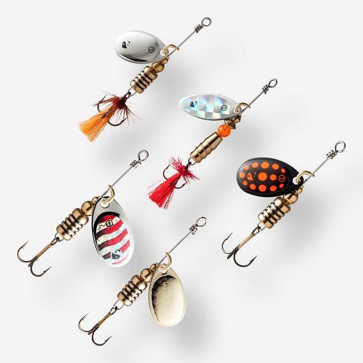 Caperlan forgókanál készlet édesvízi horgászathoz, többszínű