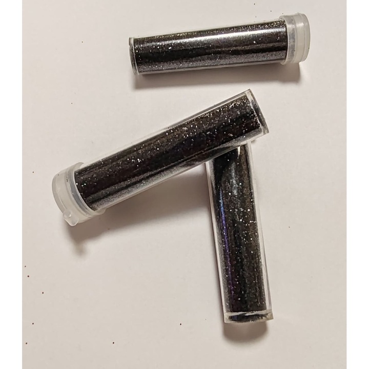 Sclipici colorat, negru, 6g