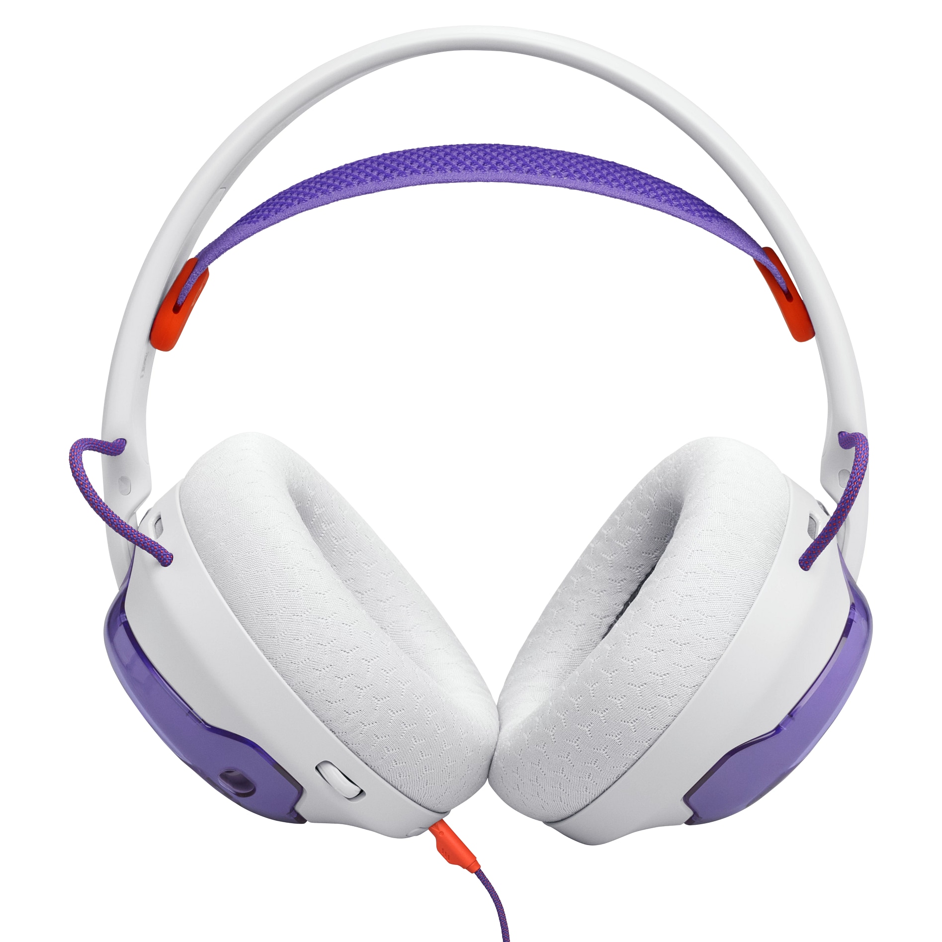 Casti gaming JBL Quantum 250, cu fir, sunet spatial, alb, 50mm