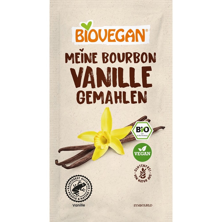 Vanilie Bourbon macinata, nativ fara gluten bio, 5g