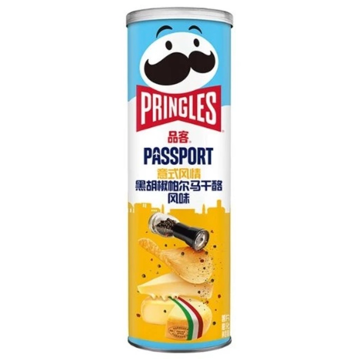 Chipsuri Pringles Italian Style Piper Negru & Parmezan 110g