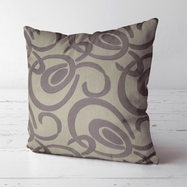 Perna decor PD15, Mov/Crem, 40x40cm