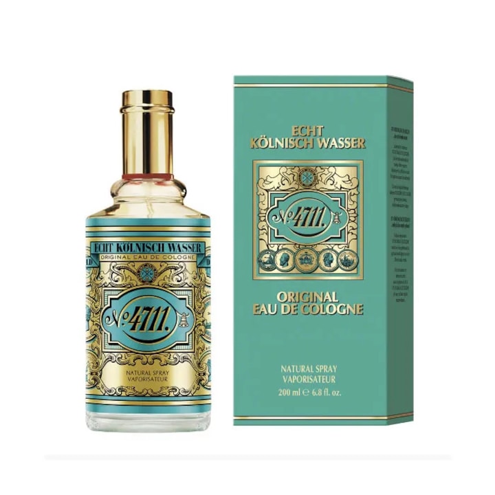 Парфюм унисекс 4711 Eau De Cologne Спрей 200ml, цитрусови нотки, освежаващ
