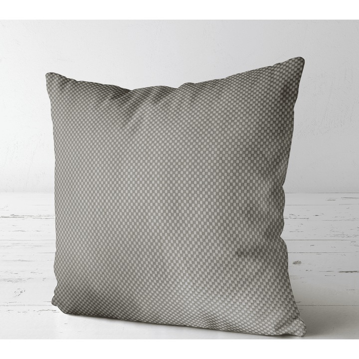 Perna decor PD66, Gri/Alb, 40x40cm