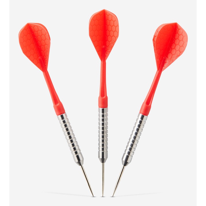 Sageata darts CANAVERAL T100 varf otel set 3 bucati, rosu