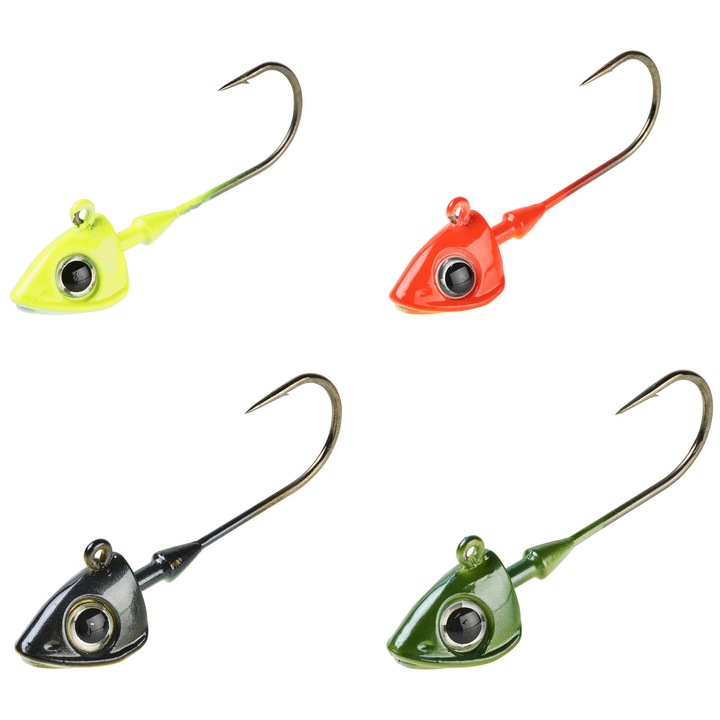 Caperlan 14g kerek jig narancs-kajszibarack, rugalmas csalikhoz