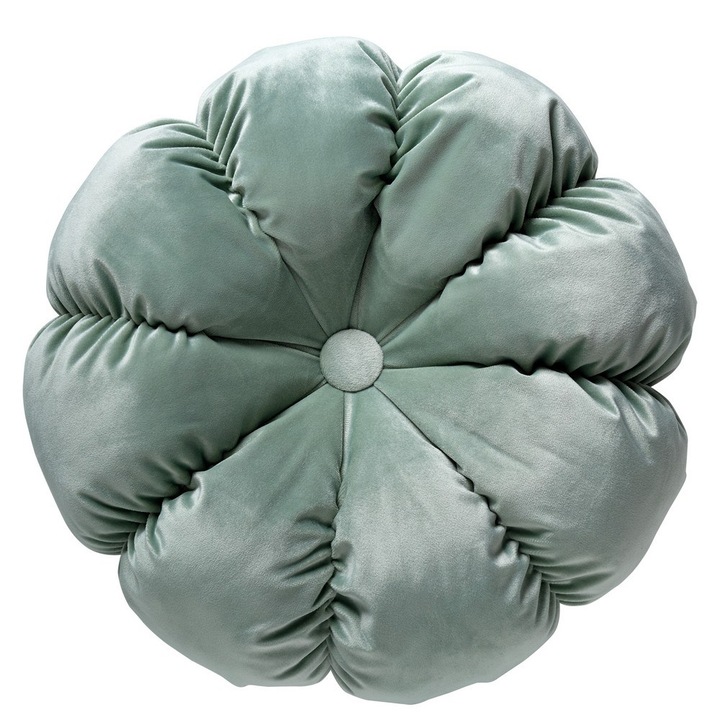 Perna decorativa 0262 Das Home, forma de floare, 45cm, mint