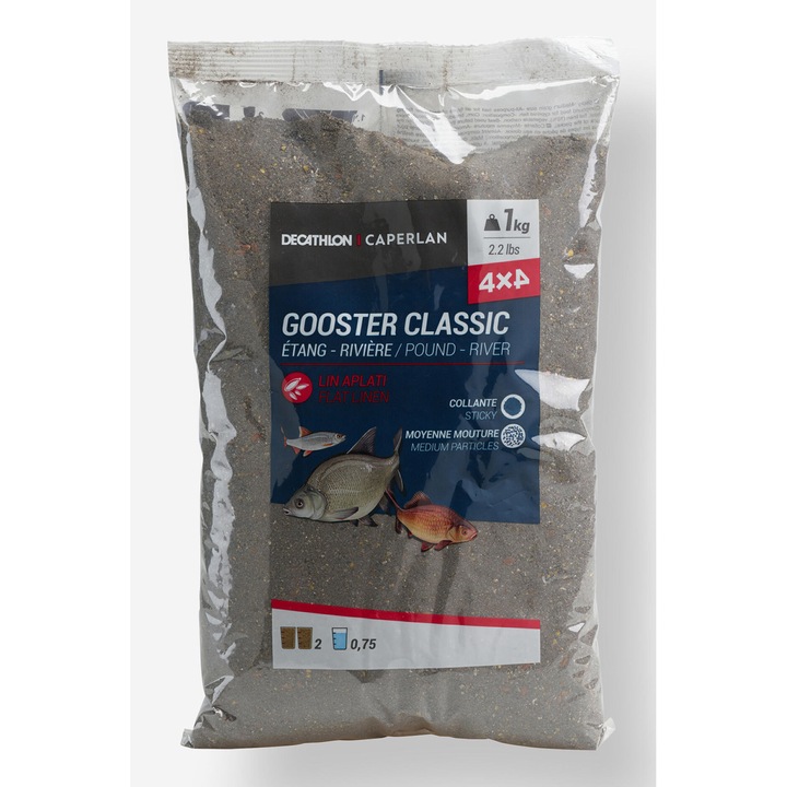 Nada gooster classic, Caperlan, pescuit staționar, 1kg, negru