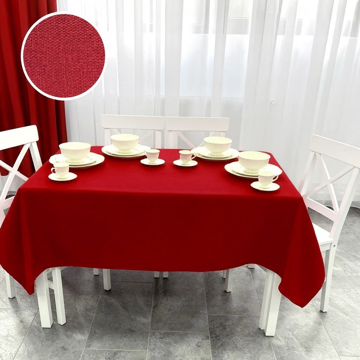 Elegance kerek terítő 180 cm Bordó