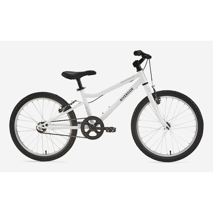 Детски велосипед, BTWIN, Riverside 100, 20", бял, 120-135 см