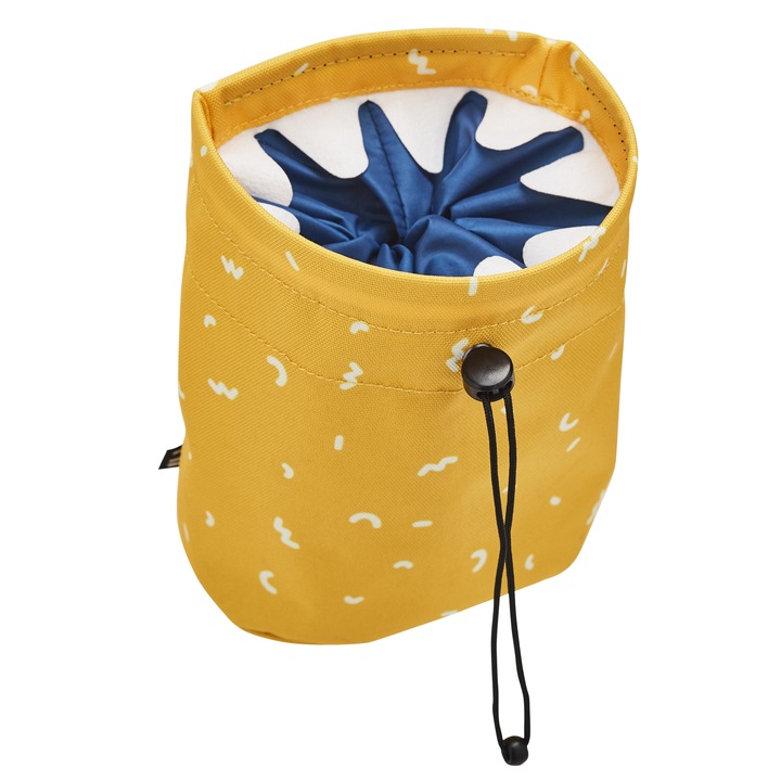 Чанта за кормило BTWIN слънчогледово жълта, полиетилен, за деца, предна