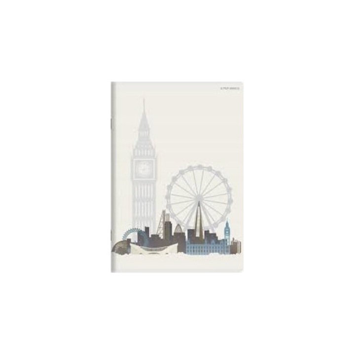 Caiet A4, HAMELIN, 80 file, 6 coperti diferite, 70 g/m2, mix