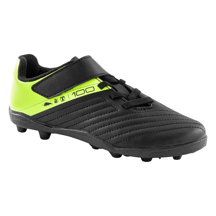 Футболни обувки с велкро лента Функционален корем Обем Функционална продажба Редовен корем, Зелен / Черен