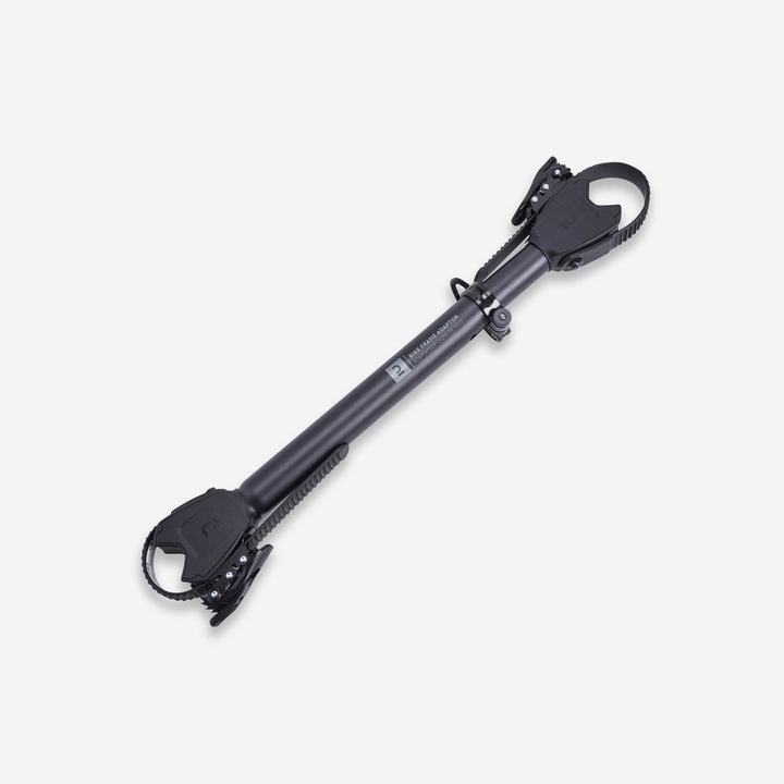 Decathlon kerékpár vázadapter, kerékpártartóhoz, füstszínű fekete, vonóhorogra szerelhető