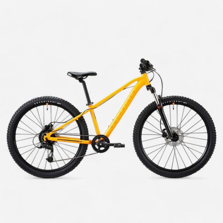 Детски велосипед BTWIN 26", жълт, 9-12 години, с педали