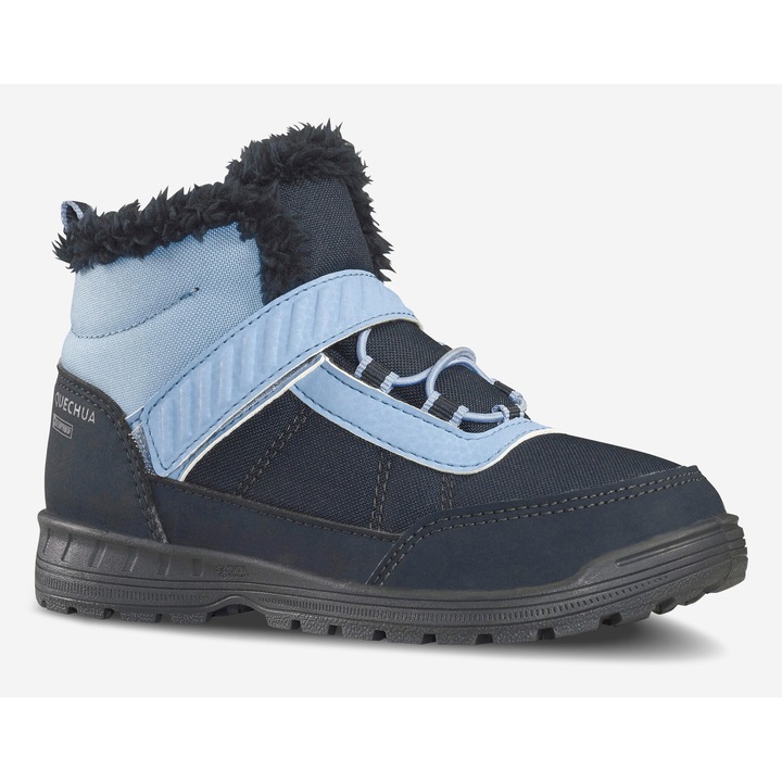 Ghete sport copii Quechua SH100 impermeabile, calduroase, albastru, marime 30 EU