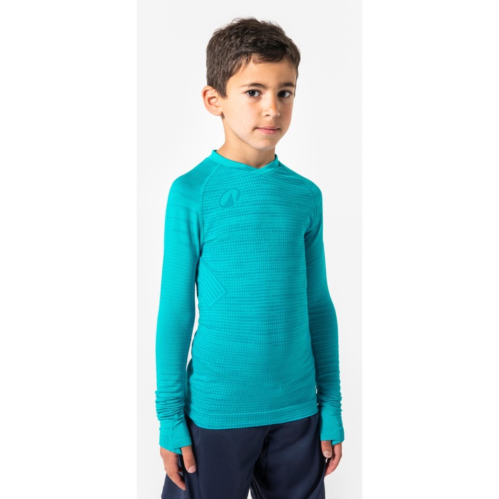 Термо блуза за футбол, безшевна, Син