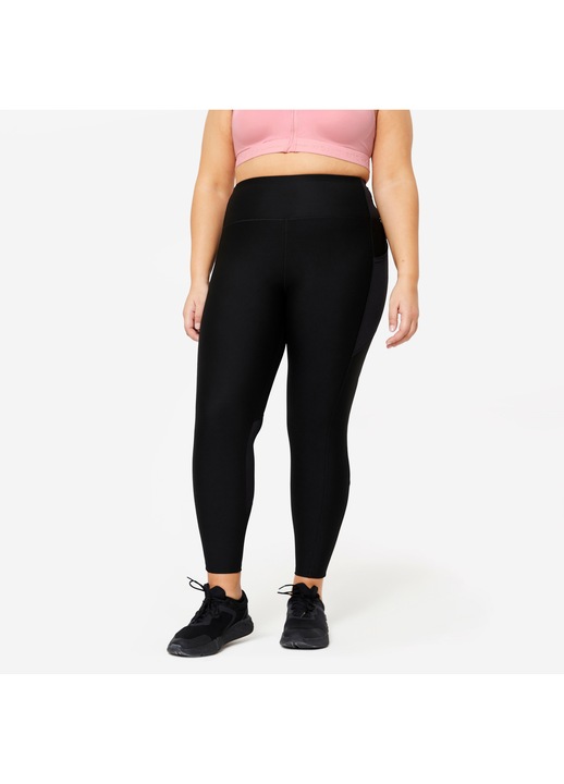 Colanți fitness Domyos, 5XL, negru, activități zilnice