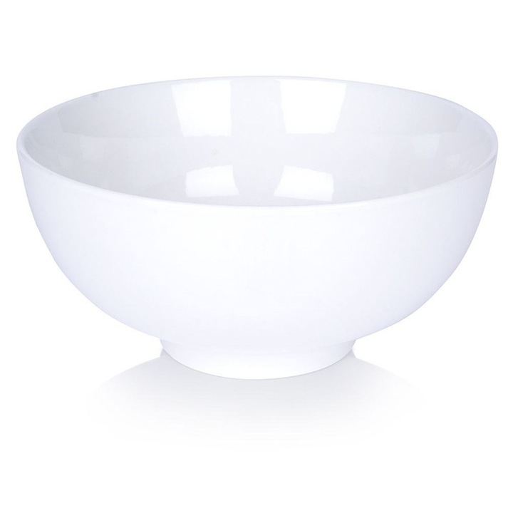 Bol Porcelan Alb 20cm 1,6L pentru Supa, Ramen, Salate, Gustari