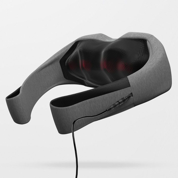 Decathlon elektronikus masszázsöv, füstös fekete, rehabilitációhoz, egy méret