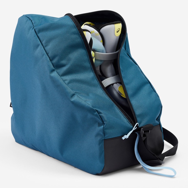 Geantă fitness Oxelo, transport role și echipament de protecție, albastru petrol închis