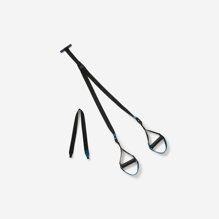 Set chingi fitness Corength negru-albastru, pentru bodybuilding, fără mărime