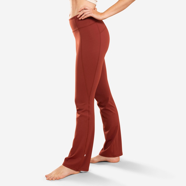 Pantalon Evazat YOGA Dinamica functionar functionar vanzare functionar vanzare regulat satisfactie, Maro