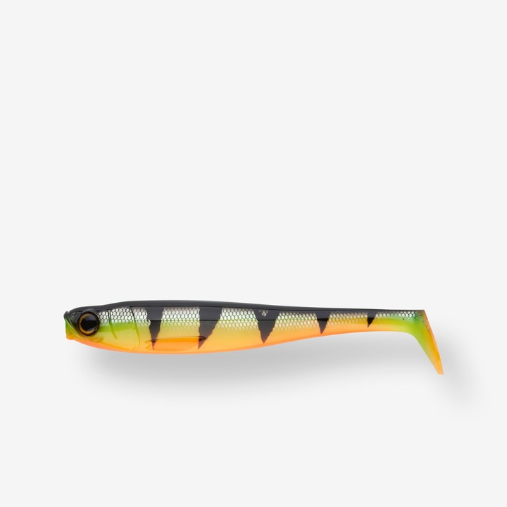 Caperlan Shad 200, fluoreszkáló pasztellsárga, ragadozóhal-horgászathoz