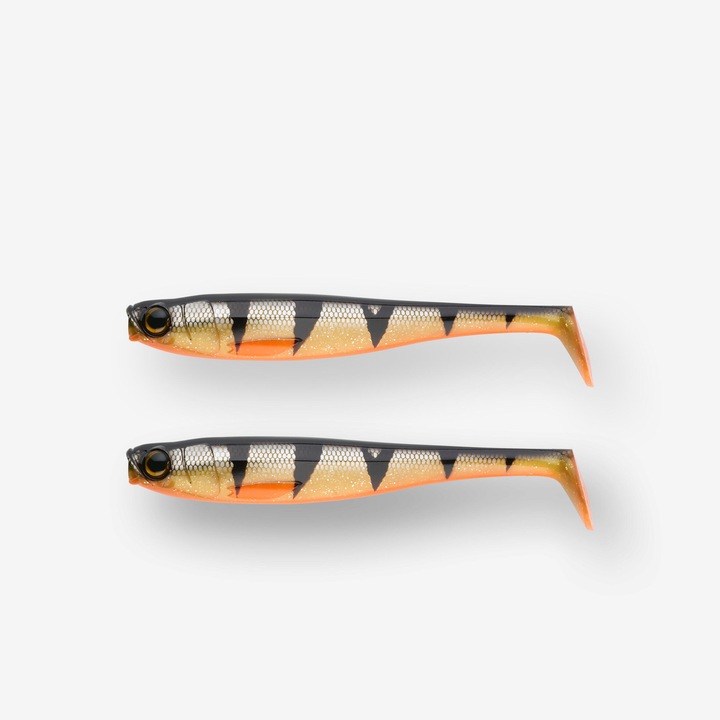 Caperlan shad 160, halvány sárga, ragadozóhal-horgászathoz