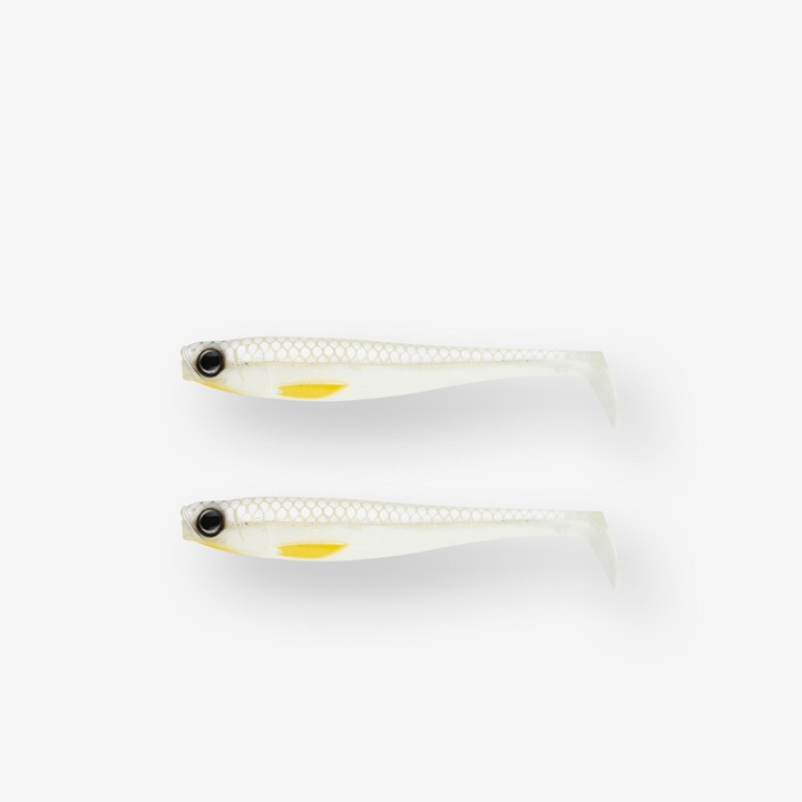 Caperlan shad 120 fehér, rugalmas csalikészlet