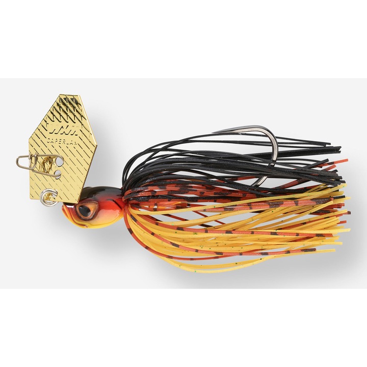 Caperlan Chatterbait jig csali, 14g, narancssárga, fekete, szett